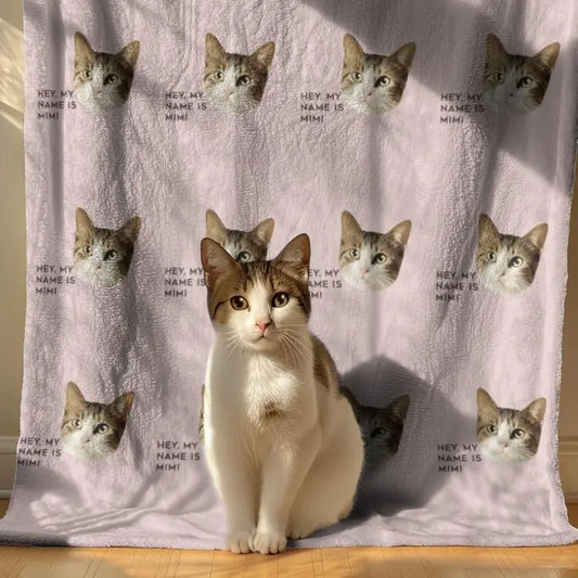Custom Pet Portrait Blanket