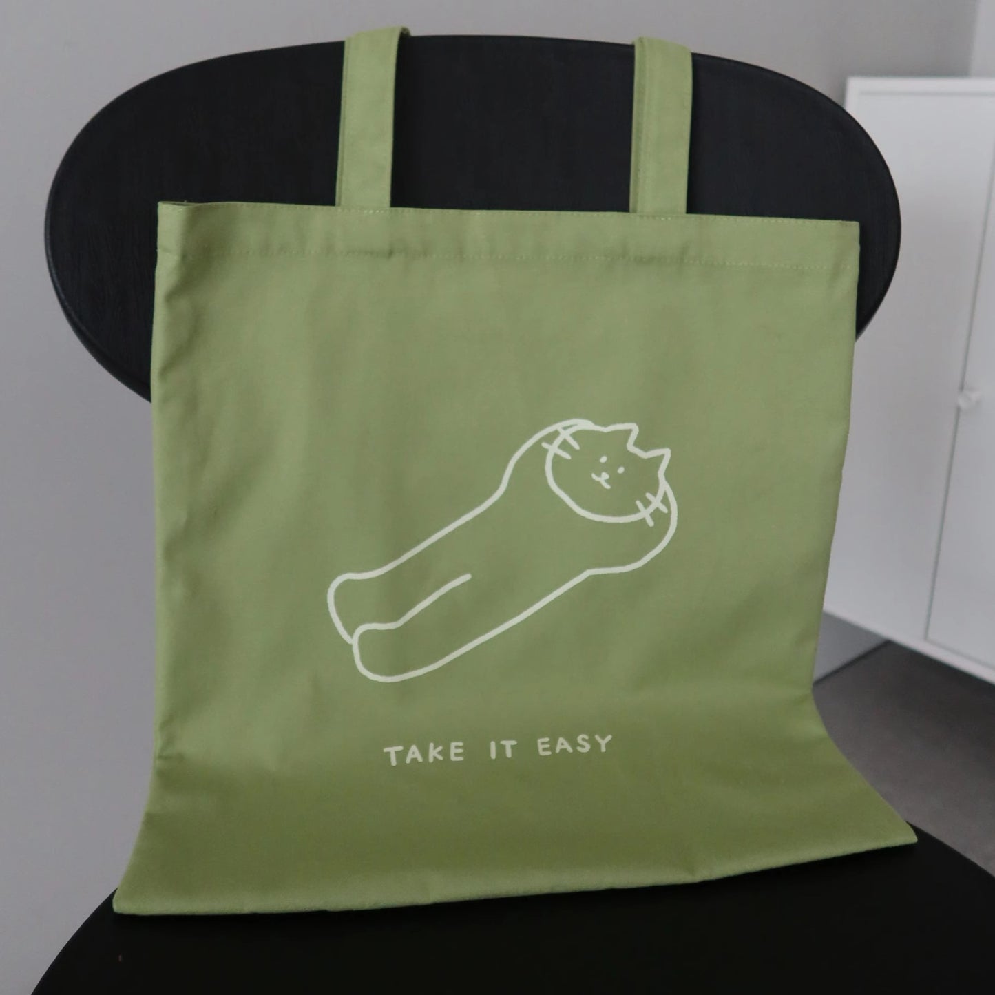 Take It Easy Canvas Shoulder Tote