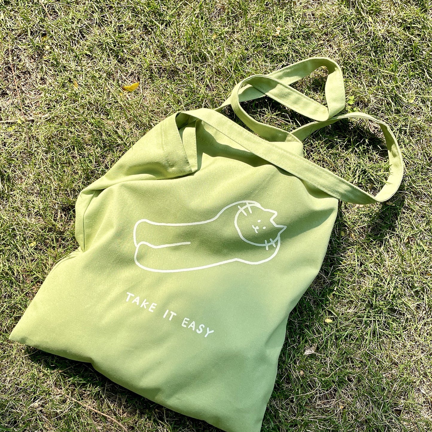 Take It Easy Canvas Shoulder Tote