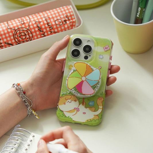 Blissful Meadow Kitty Magnetic Phone Case