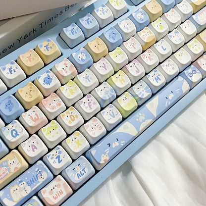 Winter Kitty Party Keycap Set