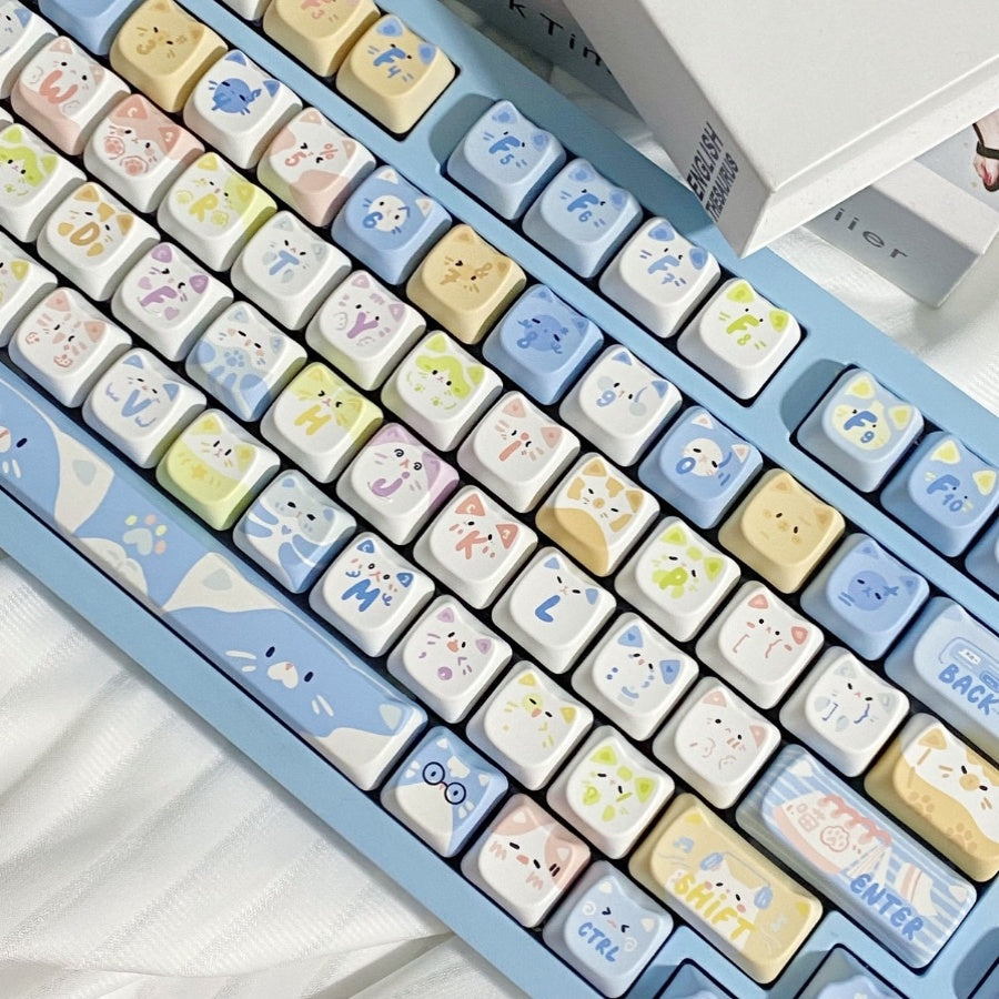 Winter Kitty Party Keycap Set