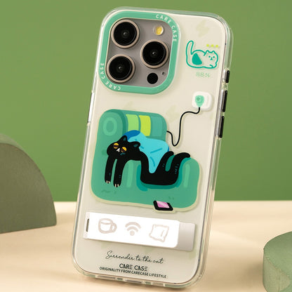 Lazy Cat Power-Up Phone Case