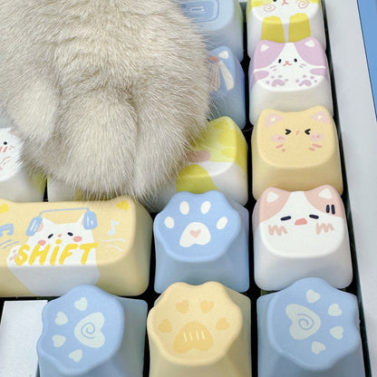 Winter Kitty Party Keycap Set