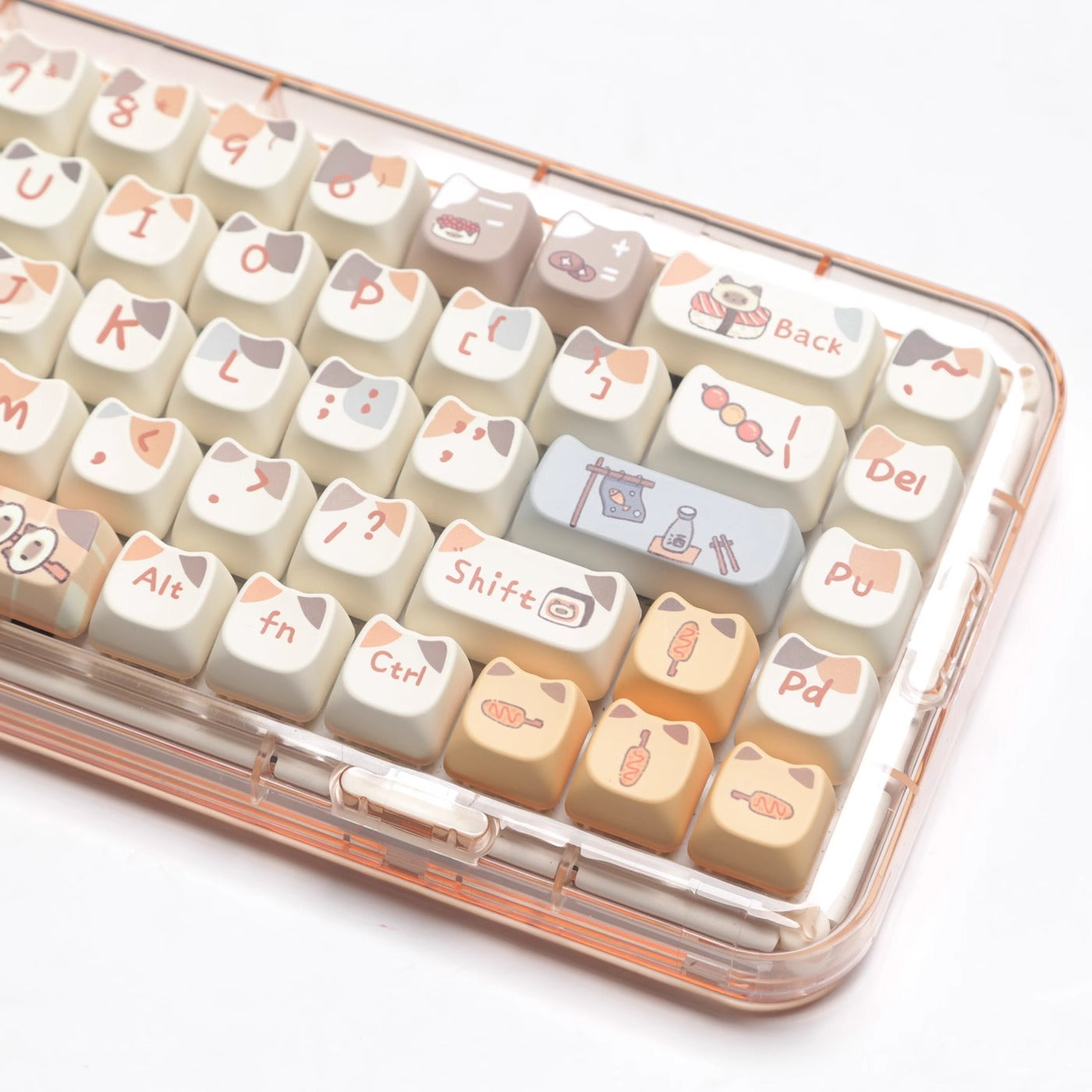 Siamese Sushi Kitty Keycap Set