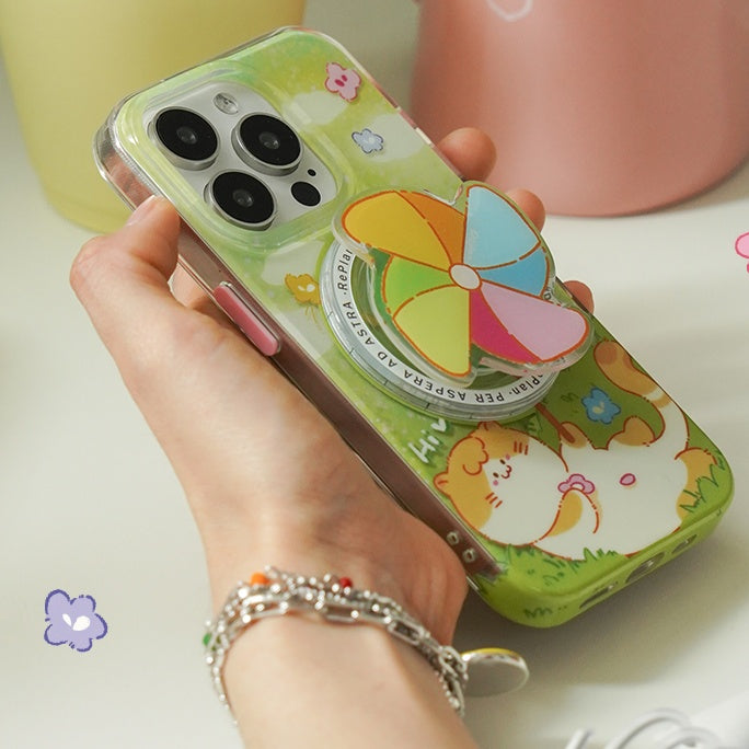 Blissful Meadow Kitty Magnetic Phone Case