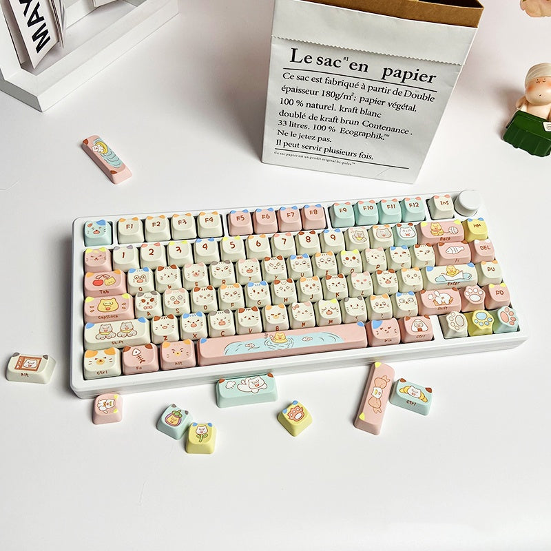 Chameleon Kitty Keycap Set