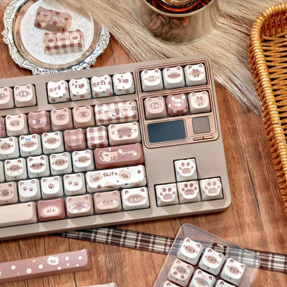Boba Siamese Meow Keycap Set