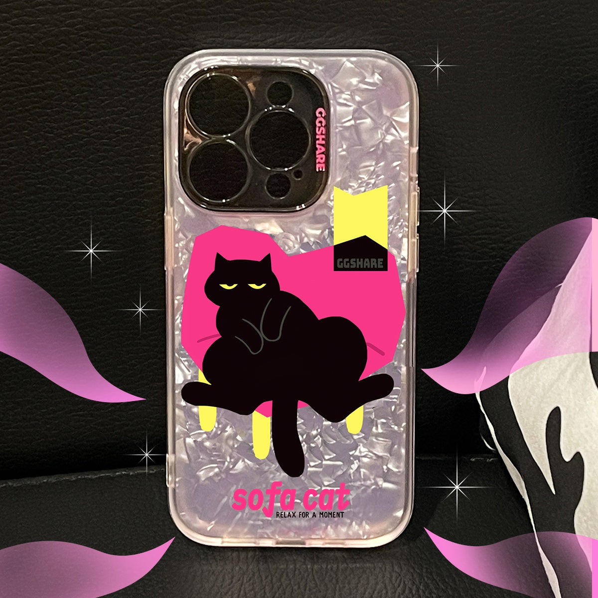 Sassy Cat Sofa Shell Phone Case