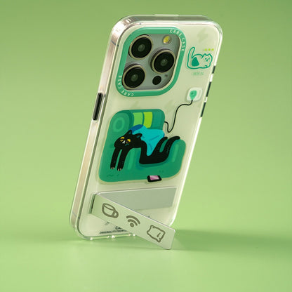 Lazy Cat Power-Up Phone Case