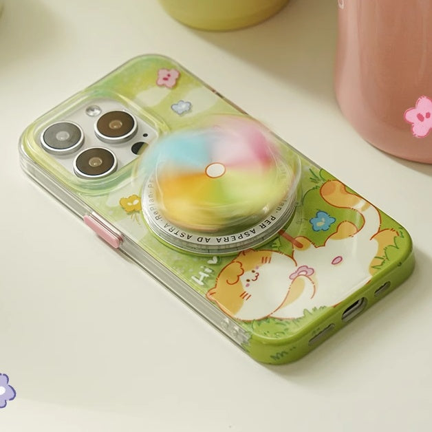 Blissful Meadow Kitty Magnetic Phone Case