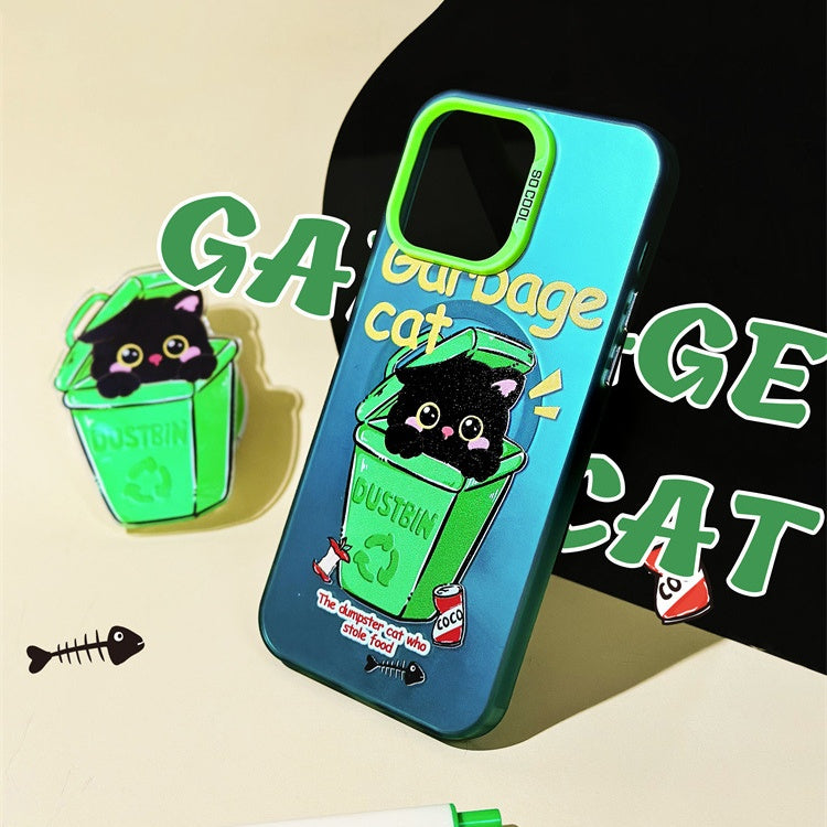 Recycling Black Kitty Magnetic Phone Case