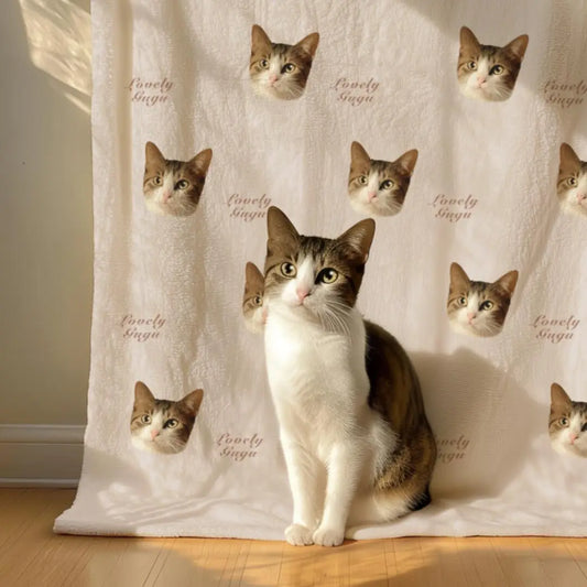 Custom Pet Portrait Blanket