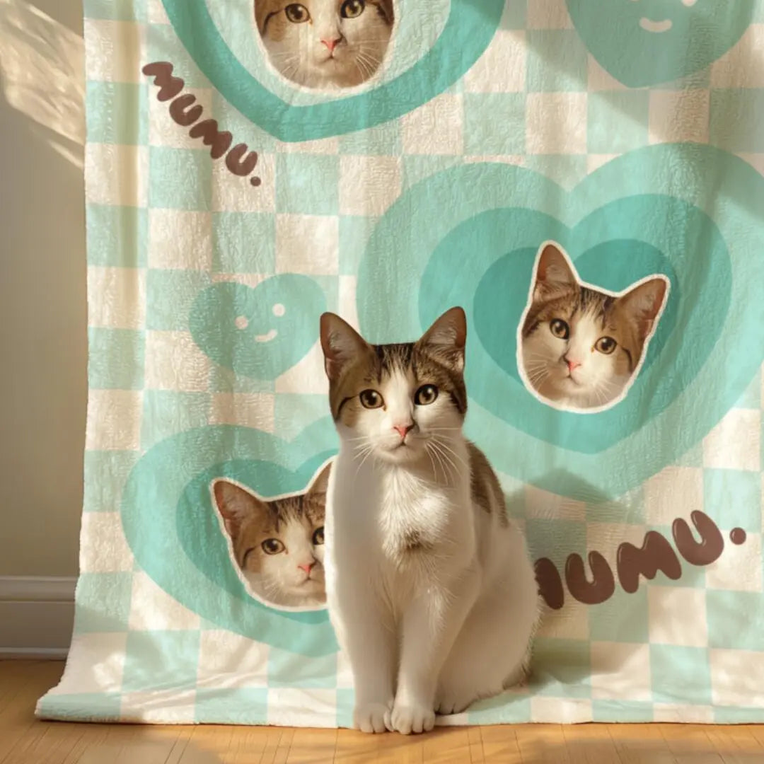 Custom Pet Portrait Blanket