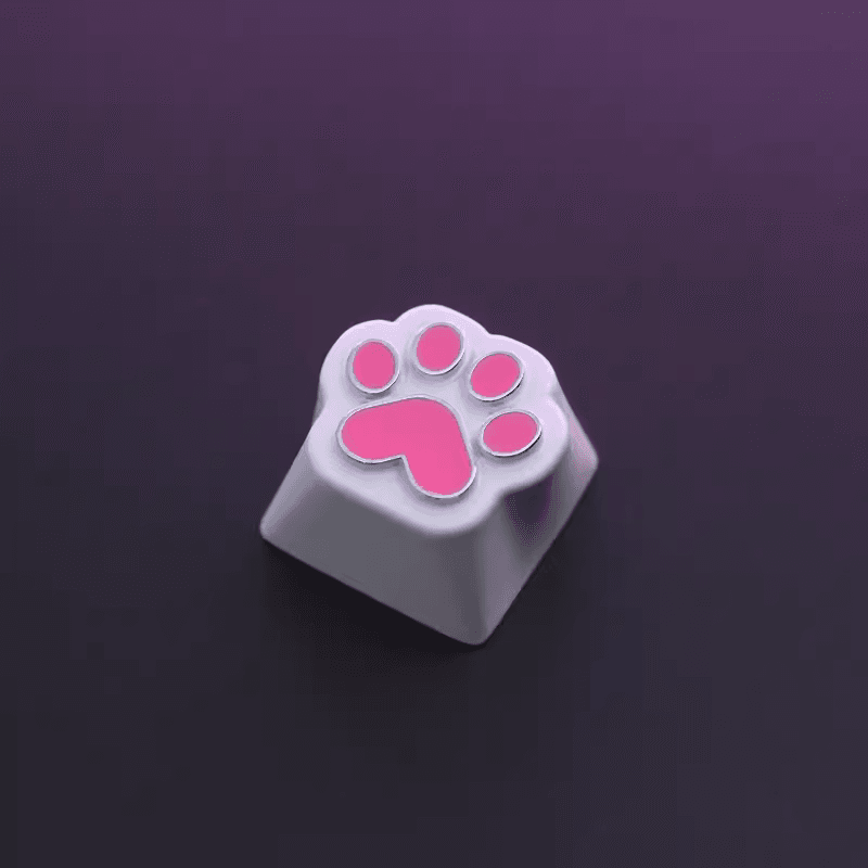 Aluminum Cat Paw Mechanical Keyboard Keycap