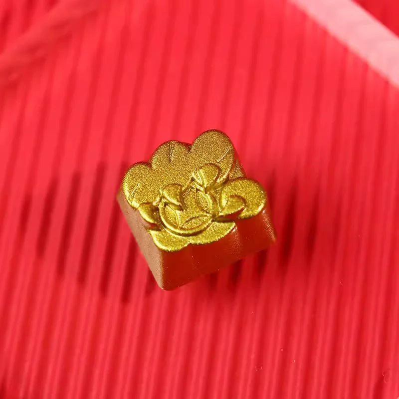 Golden Big Cat Tiger Claw Mechanical Keyboard Keycap