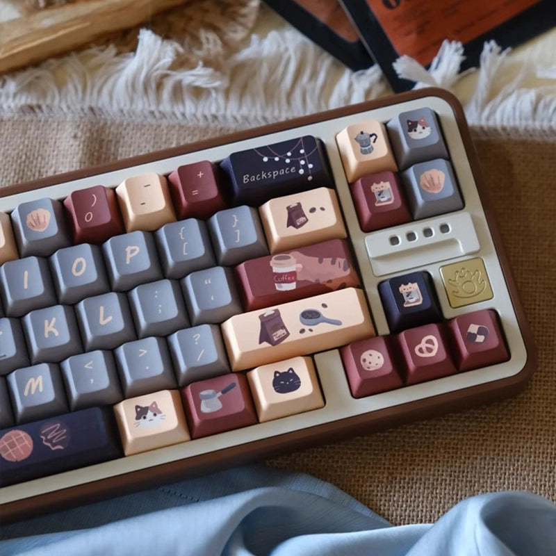 Coffee Meowments Keycap Set