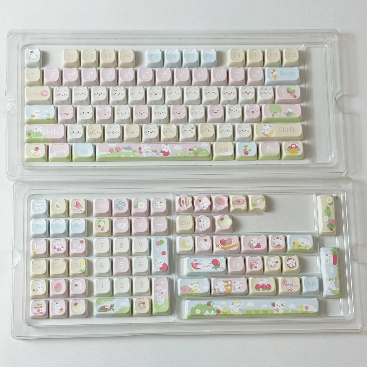 Strawberry Meow-lk Keycap Set