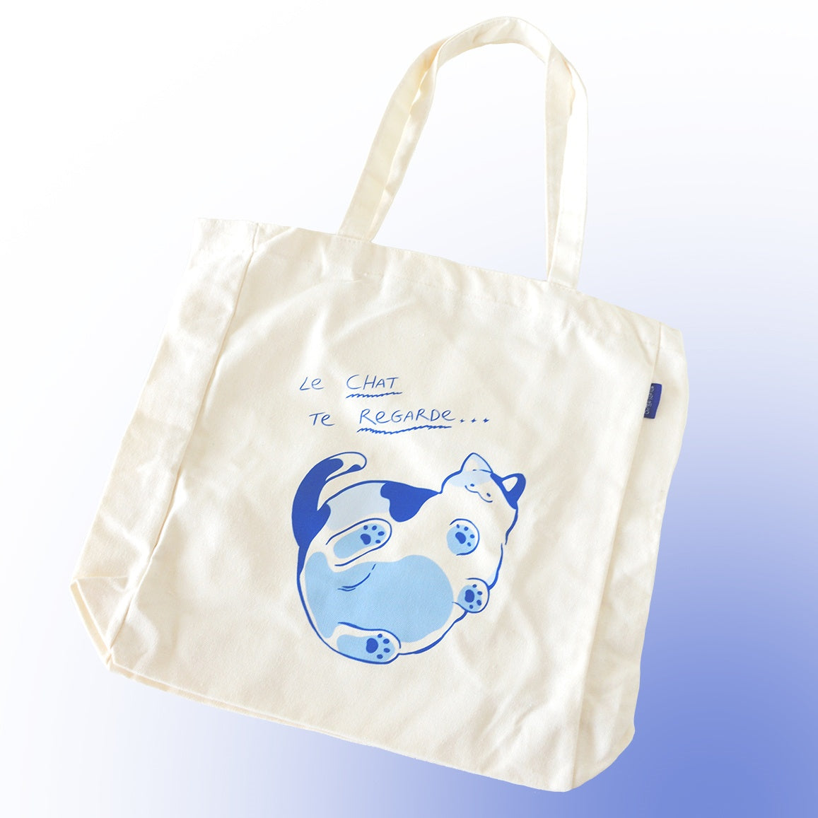 White Calico Cat on Glass Canvas Shopping Tote it is an ideal bag for beach, teachers, nurse, work, travel, swimming, sport, yoga, dance, travel, carry-on, luggage, camping, hiking, team work picnic, party, gym, library, spa, trade show, wedding, conference, etc.