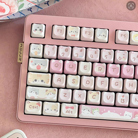 Cupcake Kitten Keycap Set - Main Image