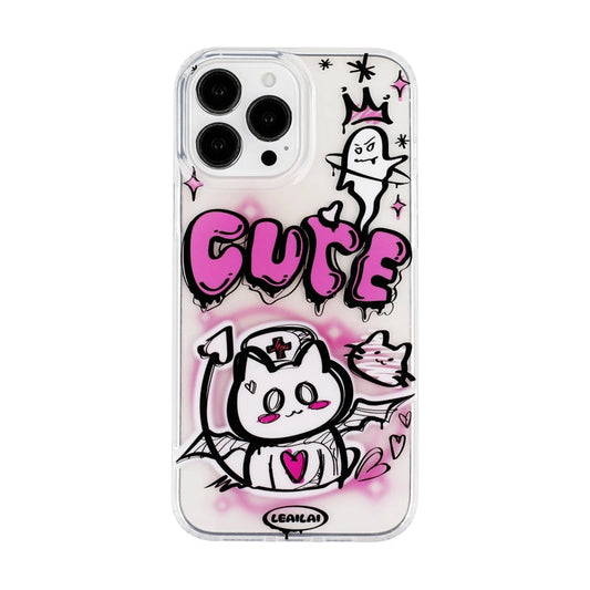 Get your paws on this haunted Ghost Nurse Kitty phone case! With its spooky-cute pink and black gothic style, it's the purrfect accessory for Halloween or year-round cat lover vibes – from Cat Lady's Find!