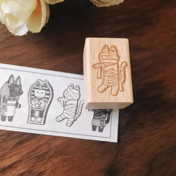 Mummy Cat rubber stamp from Purr-oahs of Egypt series